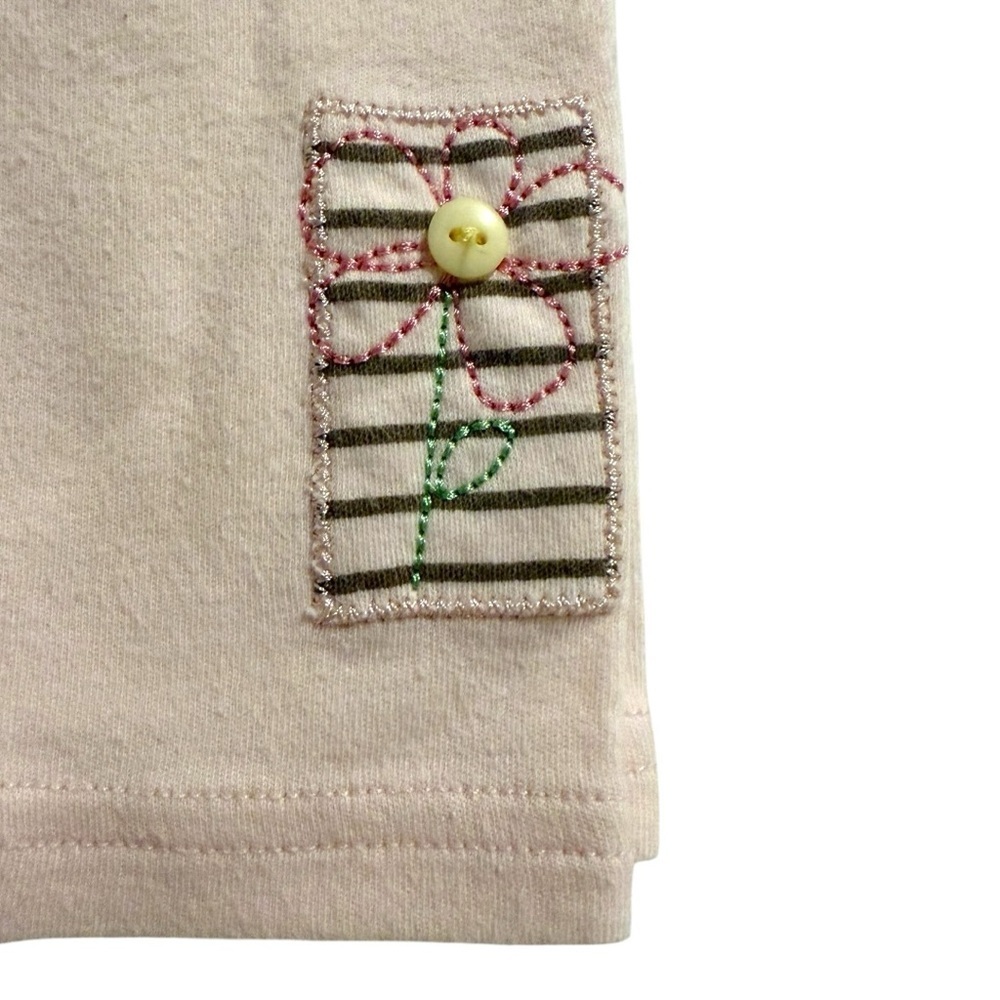 Vintage Le Top Baby Girl Giraffe Outfit 9M Pink Stripe Dress & Leggings - Picture 9 of 11